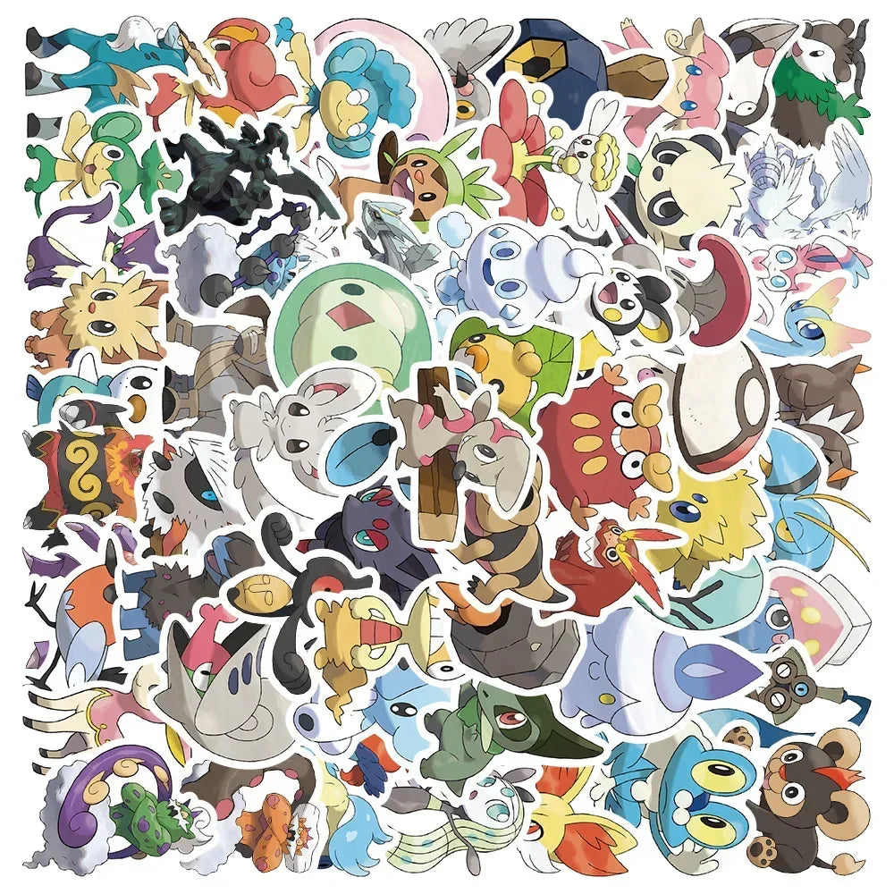 Neon Pokémon Stickers – Waterproof Anime Decals - Image 11