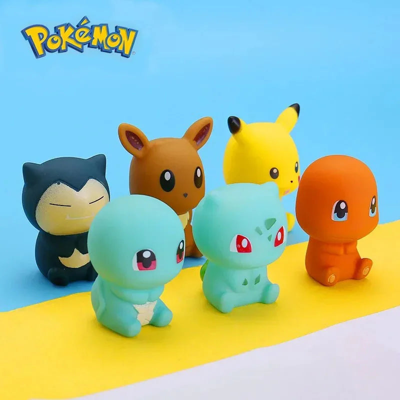 6Pcs Pokémon Pikachu Bath Toy Set