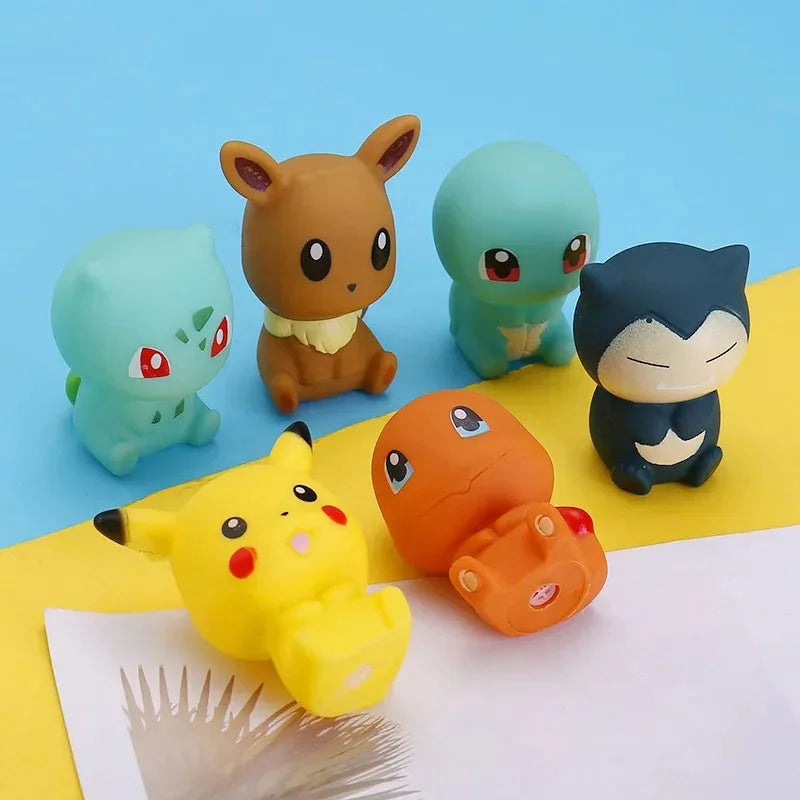 6Pcs Pokémon Pikachu Bath Toy Set - Image 2