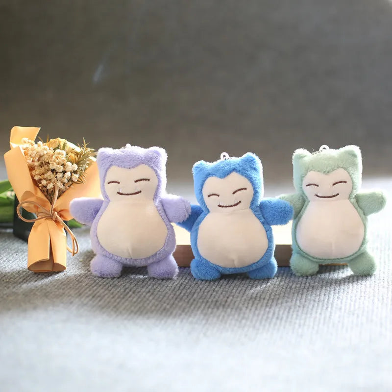 3PCS Pokémon Snorlax Plush Keychains - Image 3
