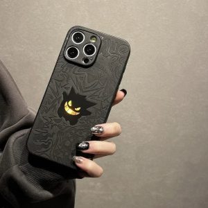 Gengar Laser Leather iPhone Case