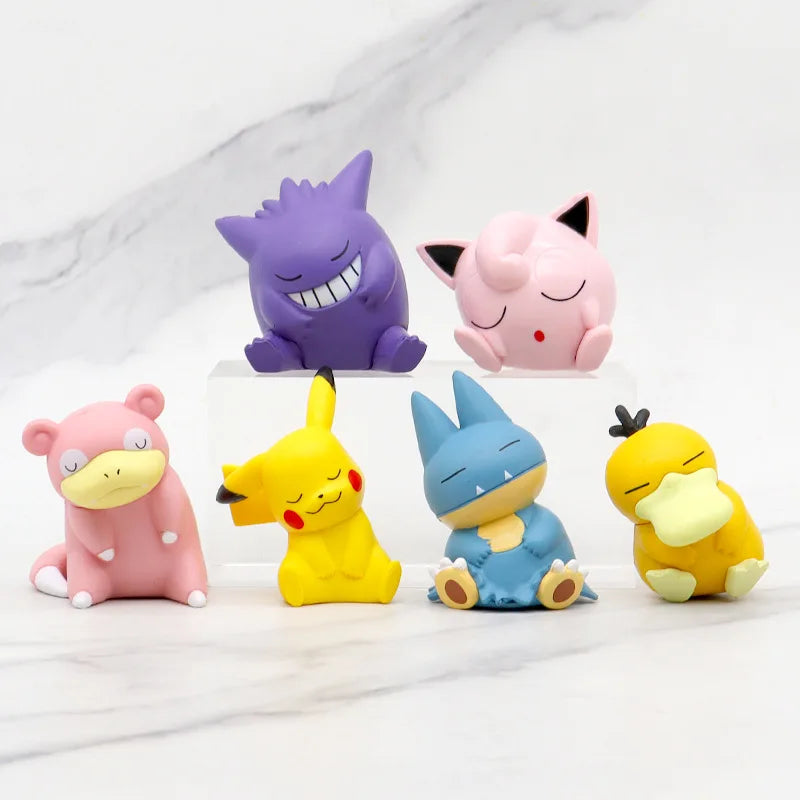 Pokémon "Shoulder-to-Shoulder Sleep" 6pcs Figure Set - Image 2