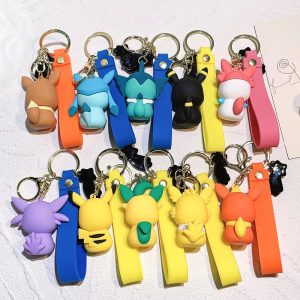 Cute Pokémon Eeveelution Keychain
